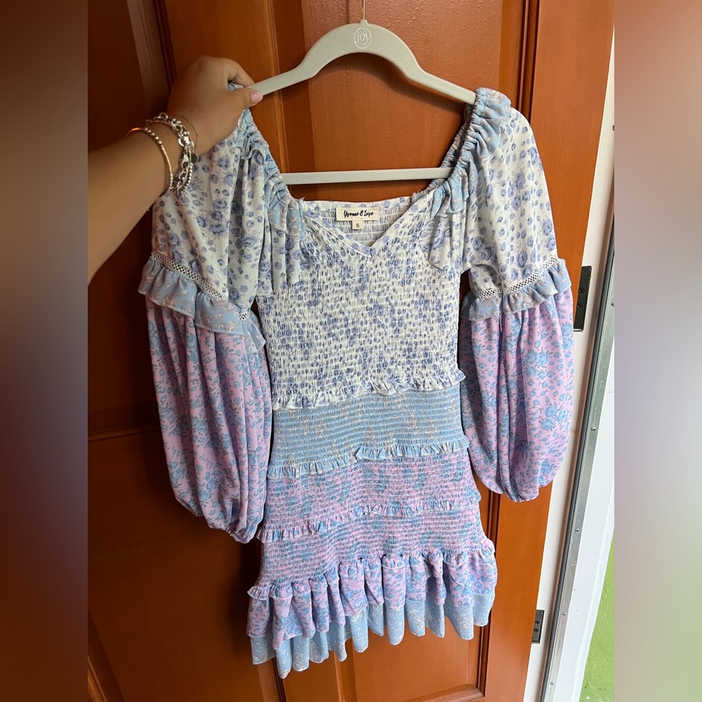 Blue/Purple Mini Floral dress